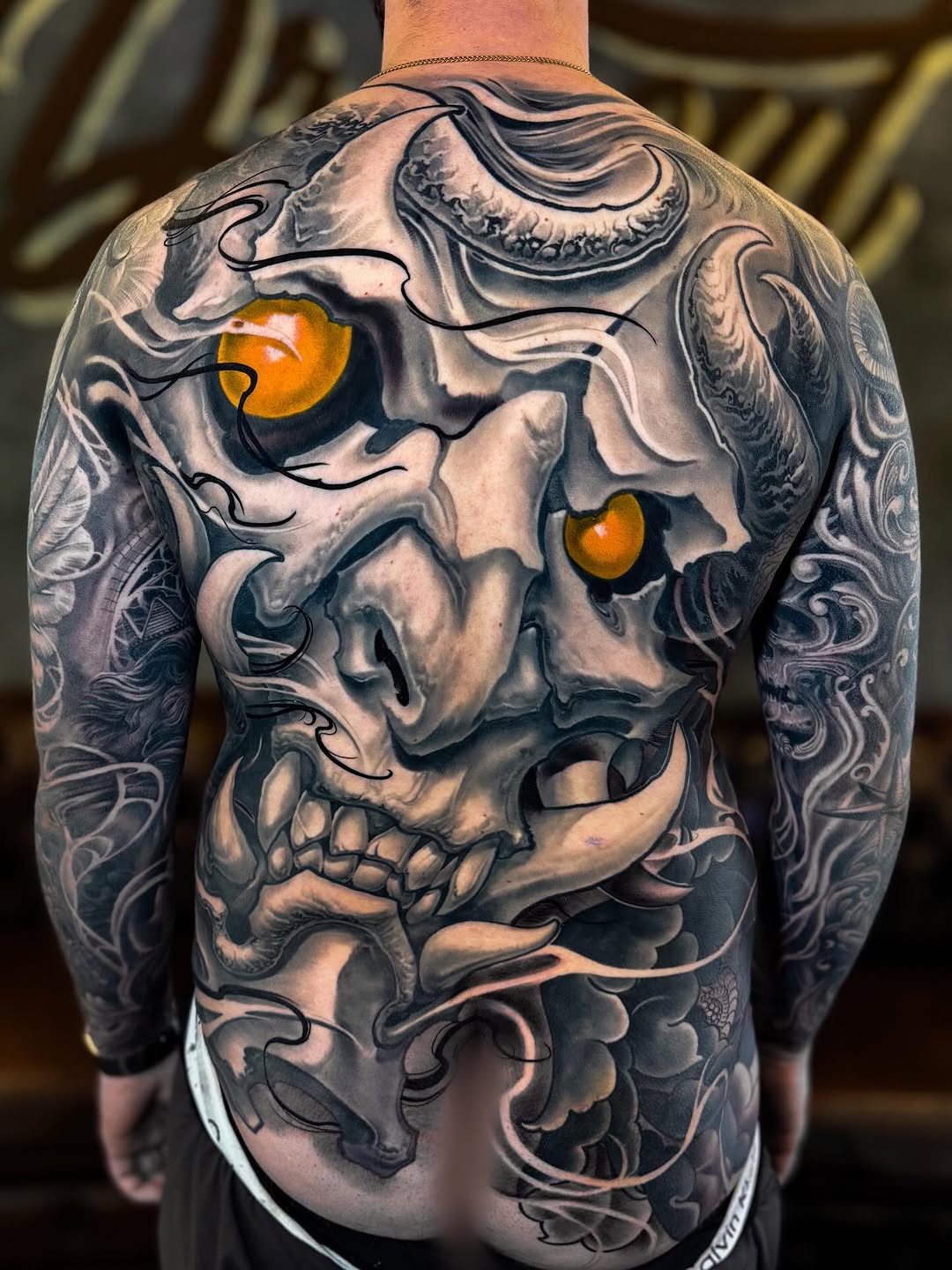 Japanese-inspired hanya, freehand